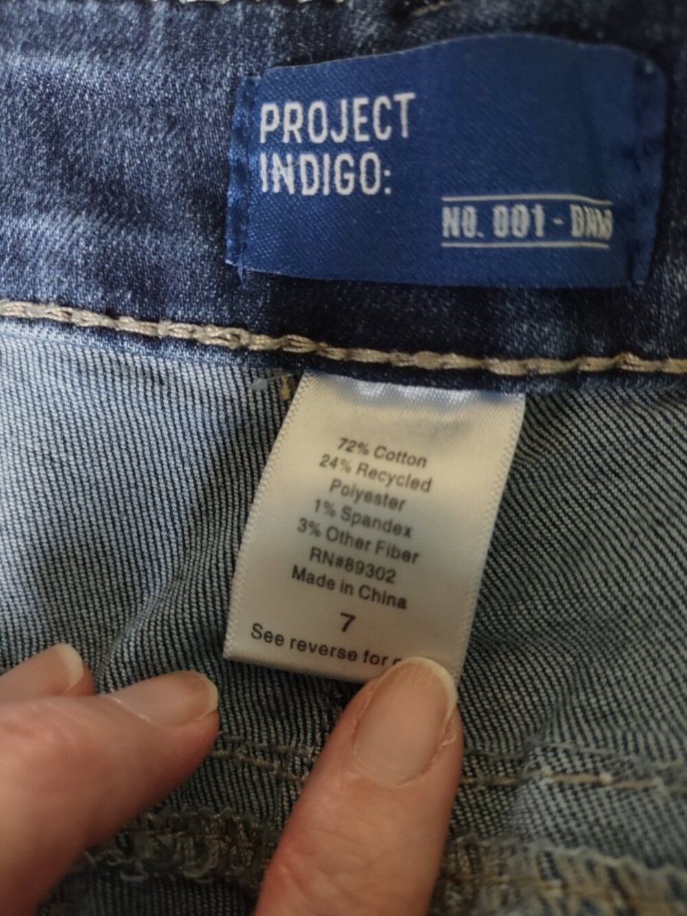 Project Indigo Junior’s Flare Jeans Size 7 - Picture 6 of 15